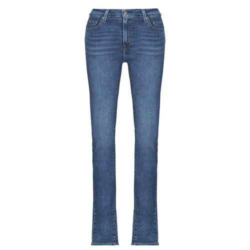 Jeans Levis 724™ HIGH RISE STRAIGHT Blu Donna, jeans blu con vita alta, modello dritto, ideale per un look casual e alla moda, perfetti per ogni occasione.